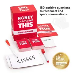 The World Game HONEY, Answer Me This - Couples Game: Emotional Development, 30 Min Play, Party Style, 2-6 Players