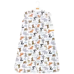 Hudson Baby Cotton Sleeveless Wearable Sleeping Bag, Sack, Blanket, Zoo Animals