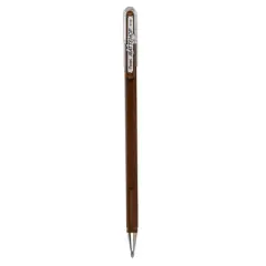 Pentel Arts Hybrid MATTEHOP Gel Roller, 1.0mm, Matte Brown Ink. Pack of 12