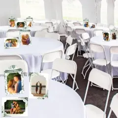 Big Dot of Happiness Boho Botanical - Greenery Party 4x6 Picture Display - Paper Photo Frames - Set of 12