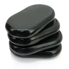 Royal Massage Premium Hot Massage Stones &ndash; Set of 4 XXL Large Basalt Stones for Spa Therapy