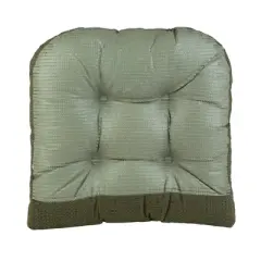Gripper 17" x 17" Tyson Extra Large Universal Chair Cushion Set of 2 - Green: Indoor Square Seat Cushions, Polyester
