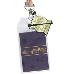 Harry Potter I Solemnly Swear That I Am Up To No Good Lanyard w/ Badge Holder and Marauders Map Rubber Charm Multicoloured