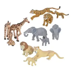 Wild Republic Nature Tube Dinosaurs and Wildlife Set - 24 Pieces