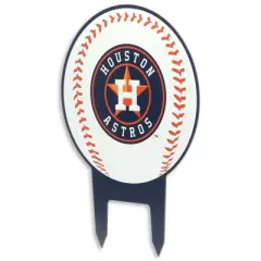 MLB Houston Astros Baseball Metal Yard Stake