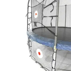 Skywalker Trampolines ActivPlay 15' x 13' Oval Trampoline Combo with Kickback and Bounceback Spring Pad - Navy