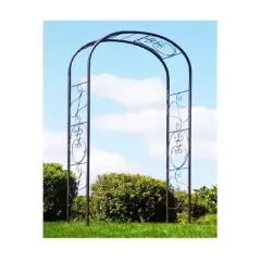 Achla Designs 99" Elegant Handcrafted Ferro Firenze Iron Garden Arbor Roman Bronze Powder Coated