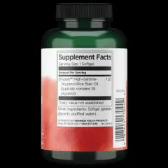 Swanson Oryzan Rice Bran Oil - Maximum Strength 1,000 mg 90 Sgels