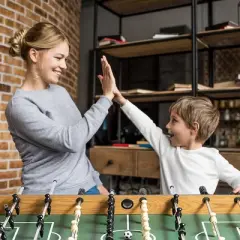 Safstar 48" Competition Sized Wooden Soccer Foosball Table Adults & Kids Home Recreation