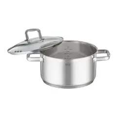 Rosle Charm Series High Casserole Pot with Tempered Glass Lid (9.4 in.)