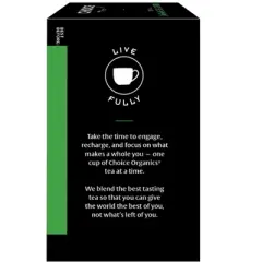 Choice Organics  Japanese Green Tea -  96 ct , 6 Pack