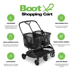 Joovy BootX2 Shopping Utility Cart, Wagon