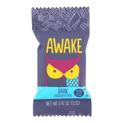 Awake Dark Chocolate Bites 54% Cacao - Case of 50/.47 oz