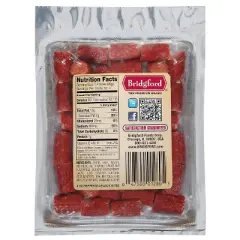 Bridgford Pepperoni Snack Bites 4 oz - Ready-to-Eat Snacks for On-the-Go Snacking - Pork and Beef Pepperoni Bites with Zero Carbs