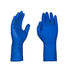 GLOVEWORKS Heavy-Duty Blue Latex Exam Gloves - Medical Grade - Perfect for Medical, Dental, Veterinary, First Responders, Commercial Cleaning and More