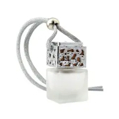 Silver Passive Diffuser with Sweet Orange | Decorative Glass Aromatherapy Air Freshener for Small Spaces | Plantlife