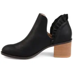 Journee Collection Womens Lennie Tru Comfort Foam Slip On Stacked Heel Booties