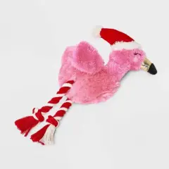 10.5" Flamingo Dog Rope Plush Toy - Boots & Barkley&trade;