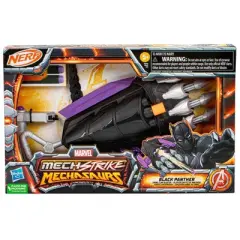 Marvel Mech Strike Mechasaurs Black Panther Sabre Claw Toy Blaster