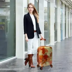 World Traveler Europe 20-Inch Carry-On Expandable Spinner Luggage with TSA Lock