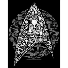 Men's Star Trek Starfleet Icon Collage T-Shirt