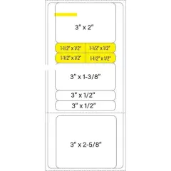 KOVOT 4"W x 8.5"L Rx Pharmacy Grade Direct Thermal Prescription Labels 250 Labels Per Roll (C899)