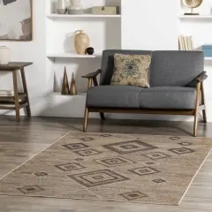 nuLOOM Jonie Bohemian Easy-Jute Machine Washable Area Rug