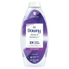 Downy Rinse & Refresh Laundry Odor Remover And Fabric Softener - Fresh Lavender - 48 fl oz