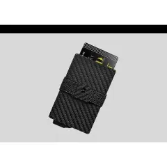 Fidelo Wallet Case for Carbon Fiber/Aluminum pop up wallet, Black