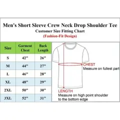 Blu Rock Men's Oversized Heavyweight Cotton Crew Neck Short Sleeve Tee Loose Fit Tops