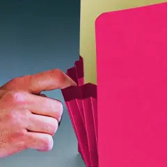 Smead File Pocket, Straight-Cut Tab, 3-1/2" Expansion, Legal Size, Red, 25 per Box (74231)