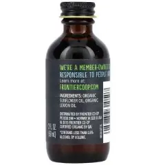 Frontier Co-op, Organic Lemon Flavor, Non-Alcoholic, 2 fl oz