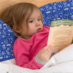 KeaBabies Toddler Pillow with Pillowcase, 13X18 Soft Organic Cotton Toddler Pillows for Sleeping, Kids Travel Pillow Age 2-5