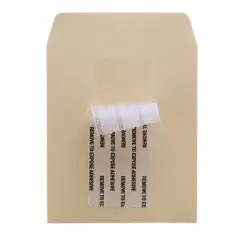 Hygloss Bright Sticky Back Library Pockets, Manila, Pack of 300