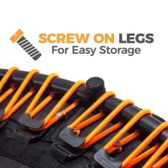 LEAPS & REBOUNDS 40" Round Mini Fitness Trampoline & Rebounder Indoor Home Gym Exercise Equipment Low Impact Workout for Adults, Orange