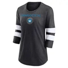 MLS Charlotte FC Women's 3/4 Sleeve Tri-Blend T-Shirt