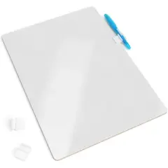 Arteza White Dry Erase Lapboards with Pen Holder (12"x6") - 16 Pack