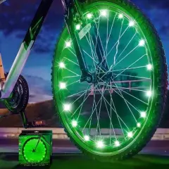 Activ Life Bike Lights (2 Wheel, Green) Top Beach Ideas & Presents for Summer - Top Kids Beach Vacation Must Haves