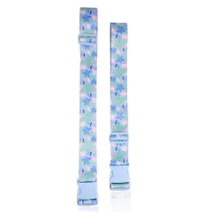 Disney Stitch 2-Piece Luggage Strap Set - Light Tropical Design