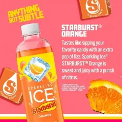 Sparkling Ice Orange Starburst - 17 fl oz Bottle