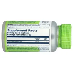 Solaray True Herbs, Hawthorn, 100 VegCaps (525 mg per Capsule)