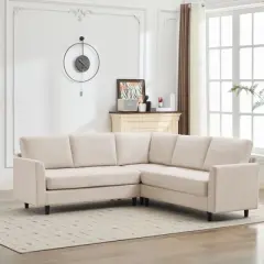 Hyleory Warm Embrace Large L-Shaped Sectional Sofa,Large 5 Seater sofa for Living Room, Office, Spacious Space