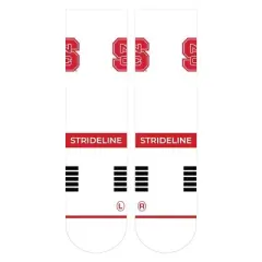 NCAA NC State Wolfpack Premium Knit Crew Socks - White