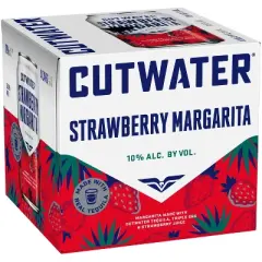 Cutwater Strawberry Margarita Cocktail - 4pk/355ml Cans