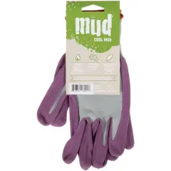 Mud Gloves Cool  Women's Large Nylon Lilac Garden Glove 022ML/L