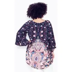 Women's Plus Size Kori Hi Lo Top - navy | AVENUE