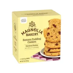 Magnolia Bakery Banana Pudding Oatmeal Raisin Cookies - Case of 8/8 oz