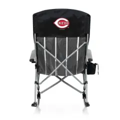 MLB Cincinnati Reds Outdoor Rocking Camp Chair - Black