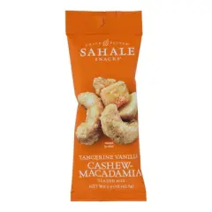 Sahale Snacks Tangerine Vanilla Cashew-Macadamia Glazed Mix - Case of 9/1.5 oz