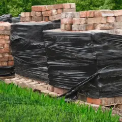 UOFFICE 1 Roll of Black Color Stretch Wrap 18" x 1500' x 80G, Hand Wrap Cast Black